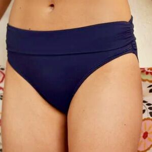 NEW Boden Classic Fold Bikini Bottoms in French Navy, 14